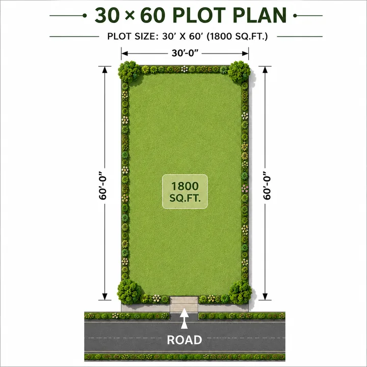Address Maker Apollo 30x60 plot plan measuring 1800 sq ft Address Maker Apollo 30x60 plot plan measuring 1800 sq ft